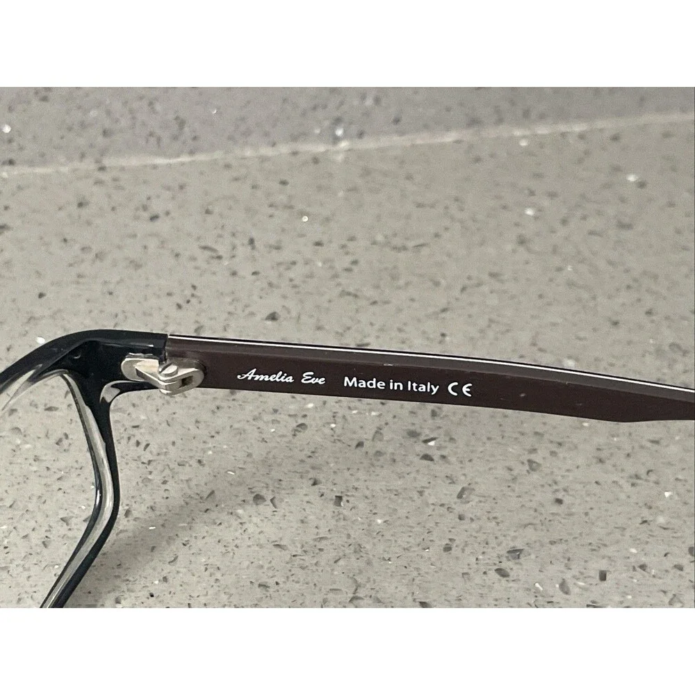Amelia E Eve Mod. 15AE2P Eyeglasses Frames ONLY 52-16 Col. C2  Black Italy